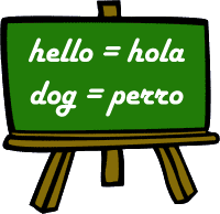 Learning Spanish, Chalkboard